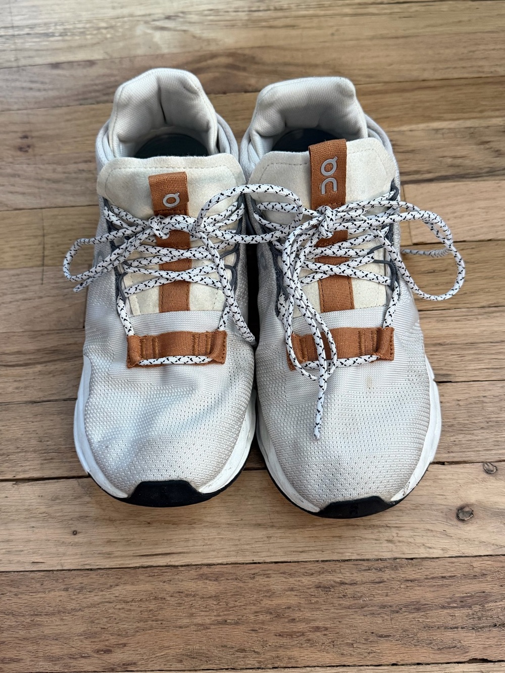 On Running Women’s White and Tan Trail Sneakers